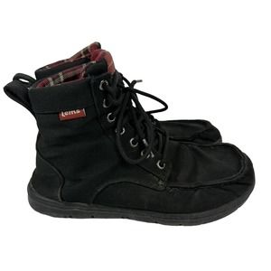 LEMS Boulder Boot Canvas Nylon Men's Size 7 US Women’s 8.5 Minimalist Black